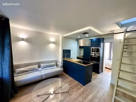 f3 duplex meublé 42m2 - 2 chambres - refait à neuf - dpe c