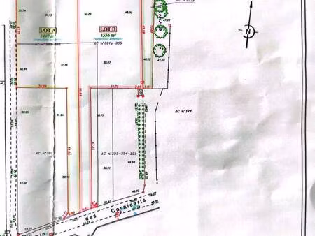 terrain constructible à vendre