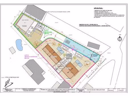 vente terrain 270 m²