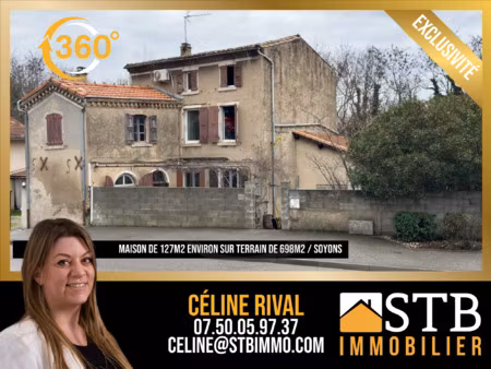 maison de 127m2 habitables sur 698m2 de terrain