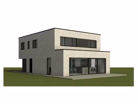 ruime nieuwbouwwoning te boutersem met zicht op het achterliggend groen