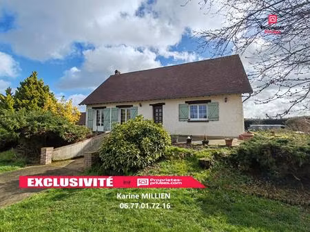 dampierre sur avre 28350 maison individuelle sur sous-sol total - 4 chambres - dépendance 