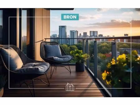 vente appartement neuf 2 pièces 44m2 bron - 245640 € - surface privée