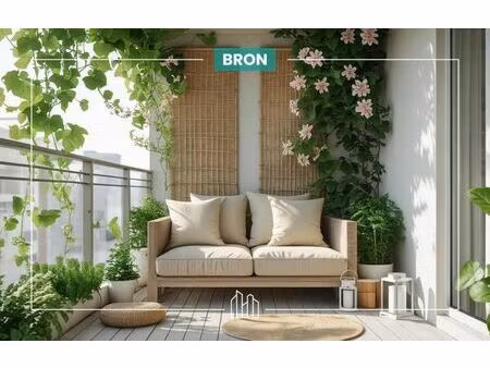 vente appartement neuf 3 pièces 62m2 bron - 315660 € - surface privée