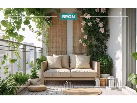 vente appartement neuf 2 pièces 46m2 bron - 252960 € - surface privée