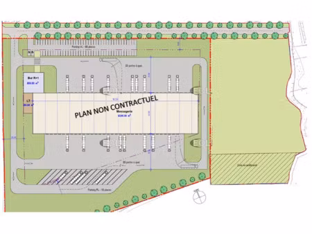 entrepot messagerie neuf - a louer