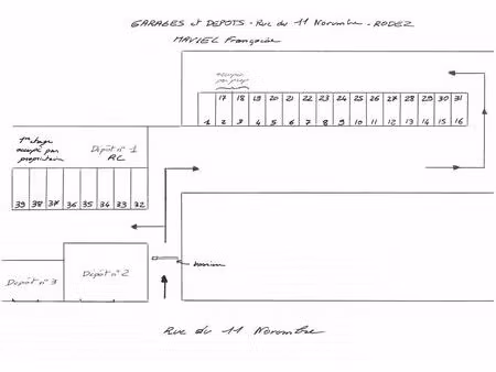 location local commercial 10m2 rodez 12000 - 50 € - surface privée