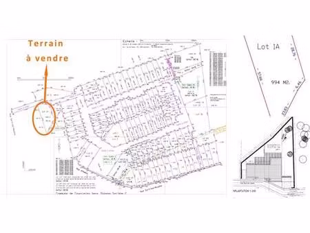terrain à vendre à rue du cayat courcelles (vbd88541)