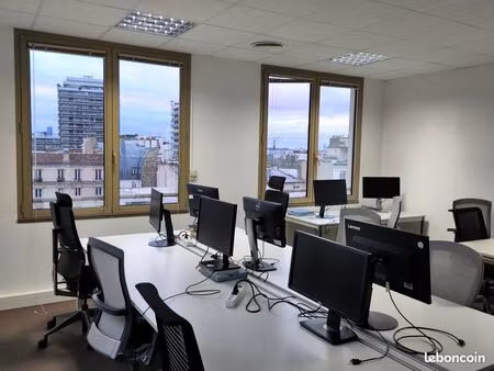 bureaux fonctionnels et lumineux à sous-louer - bail court possible - accès terrasse