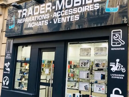 fond de commerce magasin réparation téléphone ordinateur