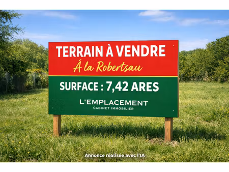 annonce terrain à vendre