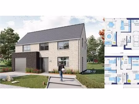 maison à vendre avec garage et 3 chambres   gozée (vbd88662)