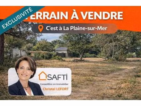 vente terrain à la plaine-sur-mer (44770) : à vendre / 704m² la plaine-sur-mer