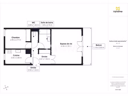 vente appartement 2 pièces 50 m² à la courneuve (93120)  198 000 €