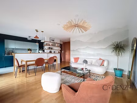 appartement meublé de grand standing – vue parc  3 chambres  parking – asnières-sur-seine 