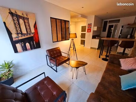 t3 meublé location au mois possible jusqu'en juin 2026