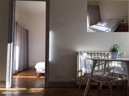 loue joli f2 meublé rue pasteur à 1 min à pied du parc sainte marie