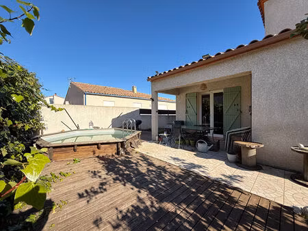 villa cabestany 6 pièces 131.70 m2 trois faces avec garage et piscine.