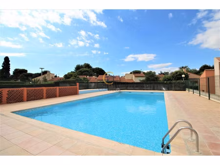 canet-plage résidence avec piscine t1 cabine avec mezzan