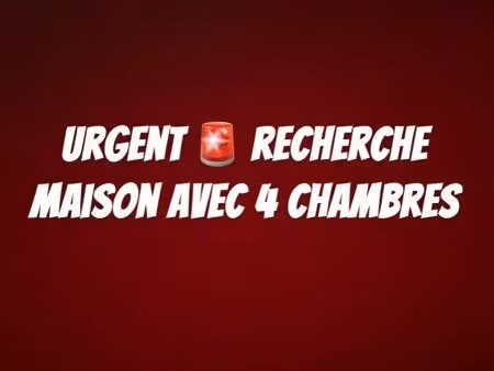 recherche maison 4 chambres couple avec enfants