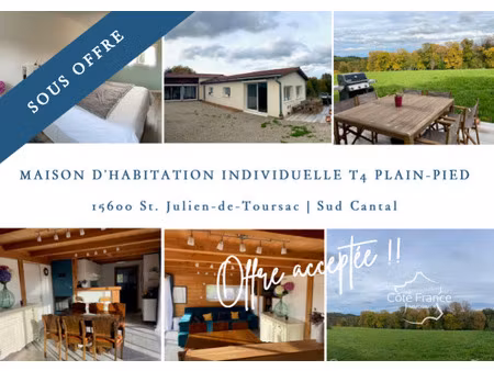 maison t5 plain-pied de 2012 avec grande jardin (> 6000 m2)