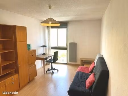 toulouse rangueil charmant t1 de 25.36m2 meublé + balcon + parking