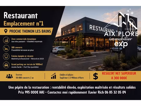 vente locaux professionnels 600 m² à thonon-les-bains (74200)  995 000 €
