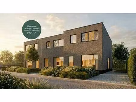 afgewerkte energiepositieve (epc -18) nieuwbouwwoning