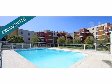la roquette s/siagne : 3 pièces dans résidence avec piscine