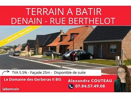 terrains à bâtir viabilisés  libres de constructeur -tva 5.5% secteur bellevue proximité h