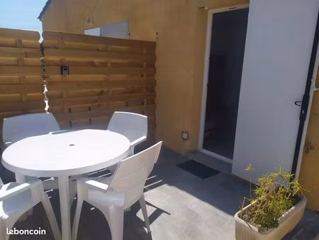t2 terrasse à louer à l'année