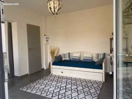 t1 meublé avec jardinet – cazaux – tout inclus – disponible immédiatement