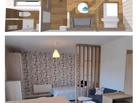 appartement fraîchement rénové - 31 m² - meublé - parking et cave