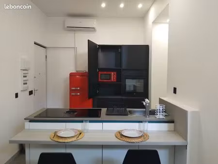 studio meublé 22 m² avec mezzanine – grandes carmes / joliette