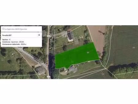 vente terrain à querrien (29310) : à vendre / 2654m² querrien