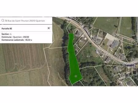 vente terrain à querrien (29310) : à vendre / 4650m² querrien