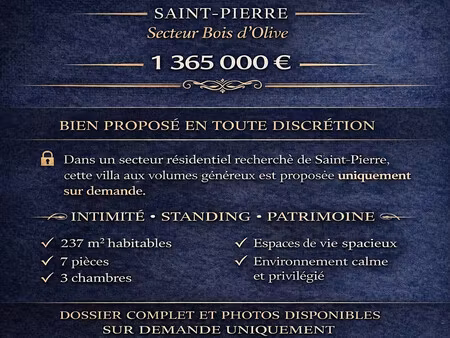 villa d'exception – saint-pierre