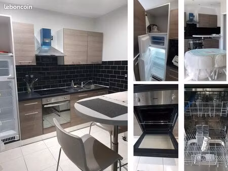 grand appartement meublé à auxerre – f2 rdc 60m2 sur 2 étages