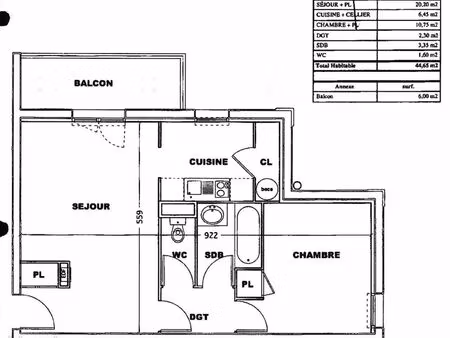 appartement 2 pièces