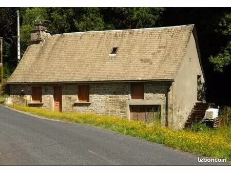 maison en pierre avec grand terrain