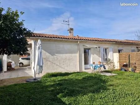 maison de plain-pied 3 pièces + grand garage – ludon-médoc