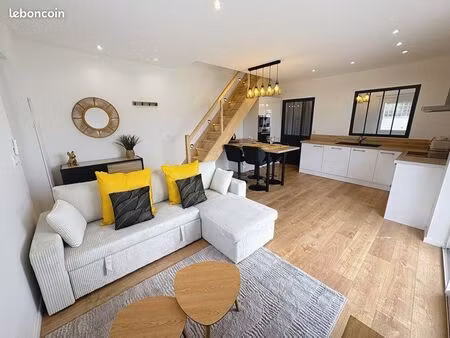 maison moderne style loft - pau - t4 jardin - cuisine us - garage - clim réversible