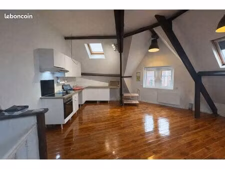 quesnoy-sur-deûle – centre-ville duplex inversé rénové – 70 m² – 2 chambres