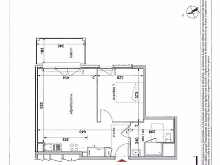 appartement 2 pièces 48 m²