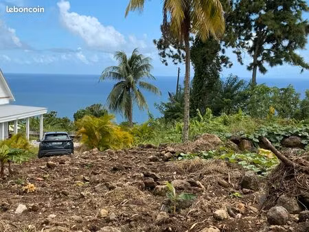 terrain 950 m2 vue mer