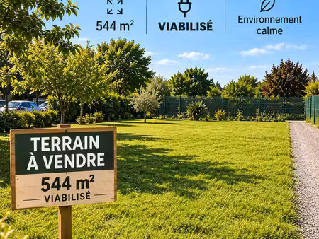 vente terrain 544 m²
