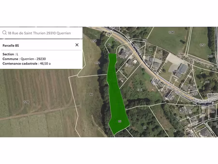 terrain zone naturelle querrien bourg