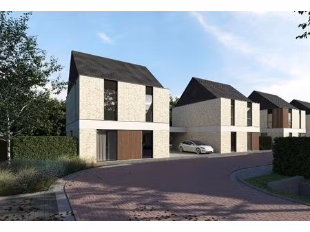 moderne open bebouwing in groene wijk te ertvelde