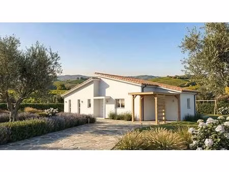 terrain avec maison neuve à vendre