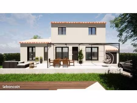 terrain avec maison neuve à vendre